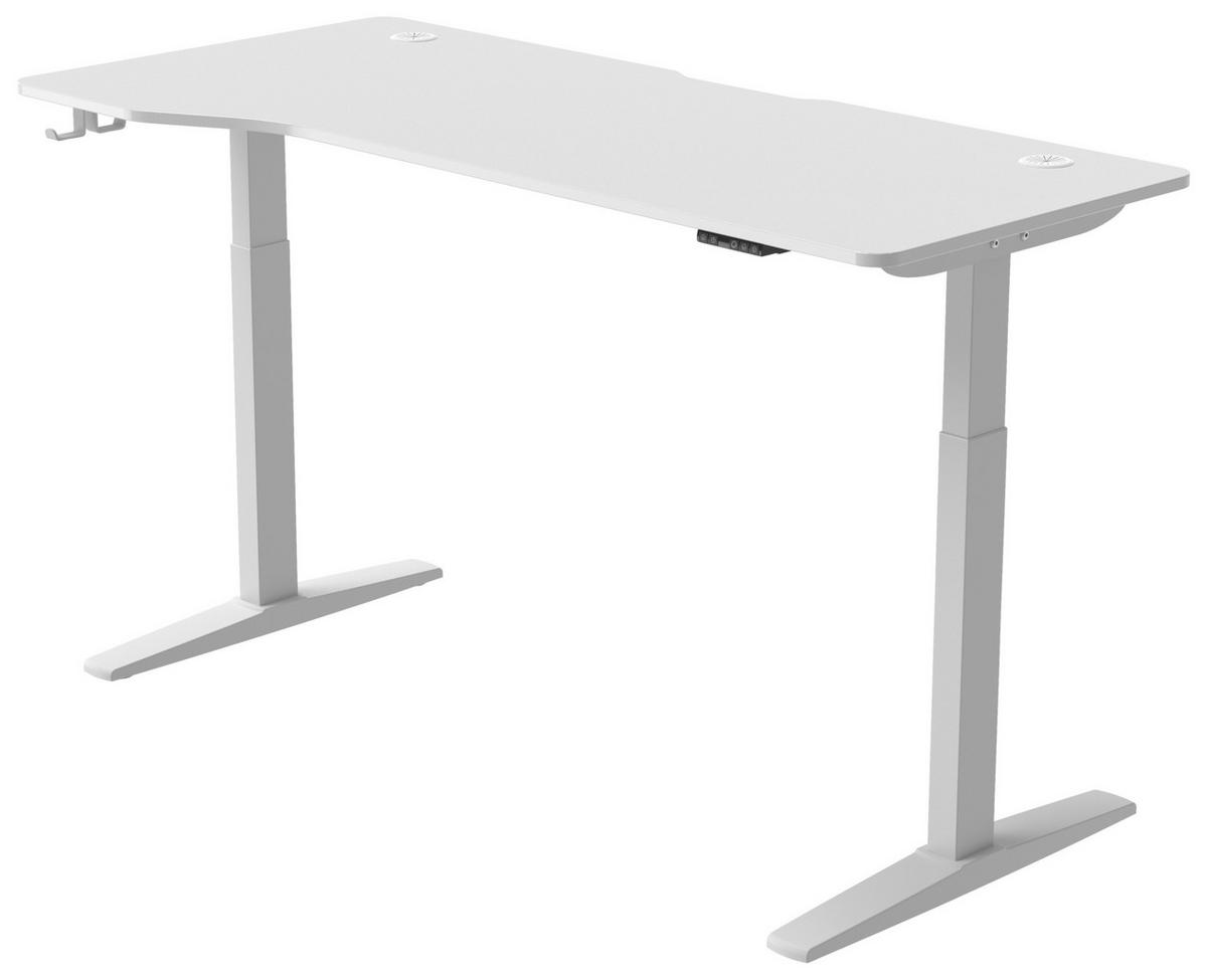 SCHREIBTISCH  in Weiß  - Weiß, MODERN, Holzwerkstoff/Kunststoff (160/71/116/75cm) - MID.YOU