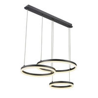 ZÁVESNÉ LED SVIETIDLO, 78/50/120 cm  - čierna, Trend, kov/plast (78/50/120cm) - Novel