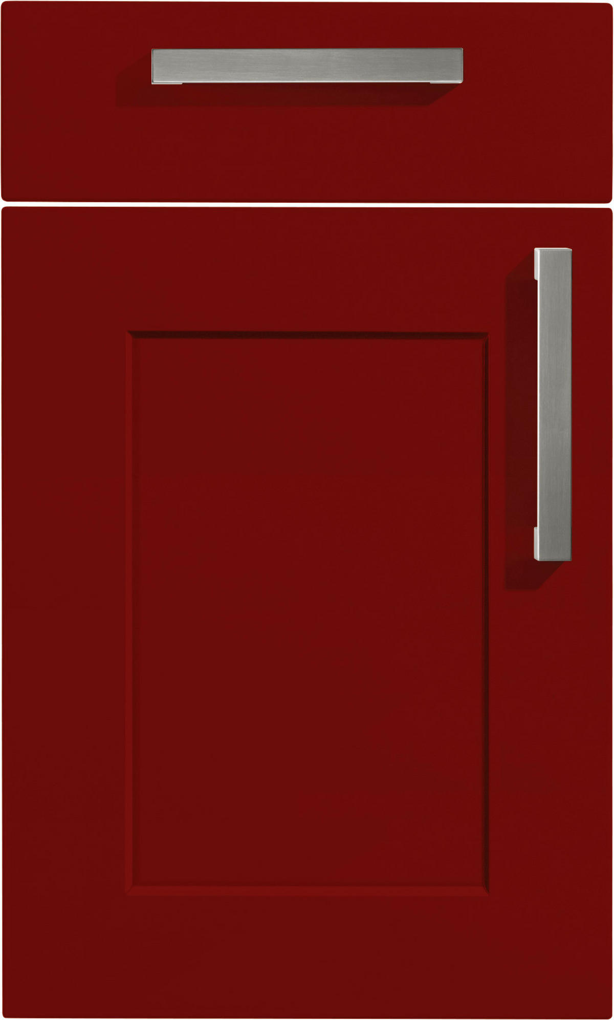 EINBAUKÜCHE FRAME LACK  - Rot, KONVENTIONELL, Holzwerkstoff - Nolte Küchen