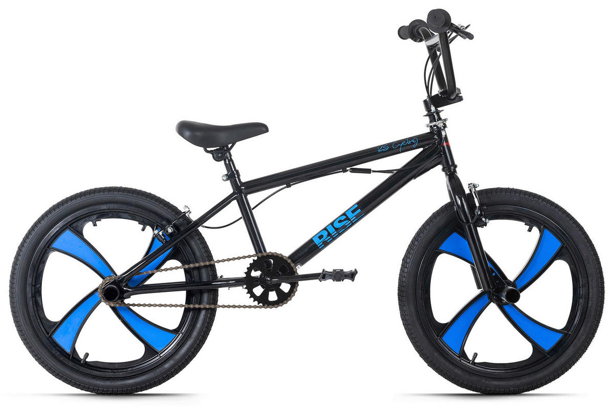 BMX FREESTYLE 544B 20 Zoll  - Blau/Schwarz, Basics, Metall (70/100/70cm) - KS Cycling