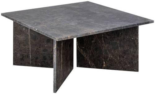 SOFFBORD i sten 90/90/42 cm  - brun/svart, Design, sten (90/90/42cm) - Livetastic