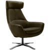 SESSEL in Mikrofaser Grün  - Schwarz/Grün, Modern, Textil/Metall (81/112/83cm) - Trendmanufaktur