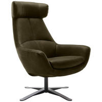 SESSEL in Mikrofaser Grün  - Schwarz/Grün, Modern, Textil/Metall (81/112/83cm) - Trendmanufaktur