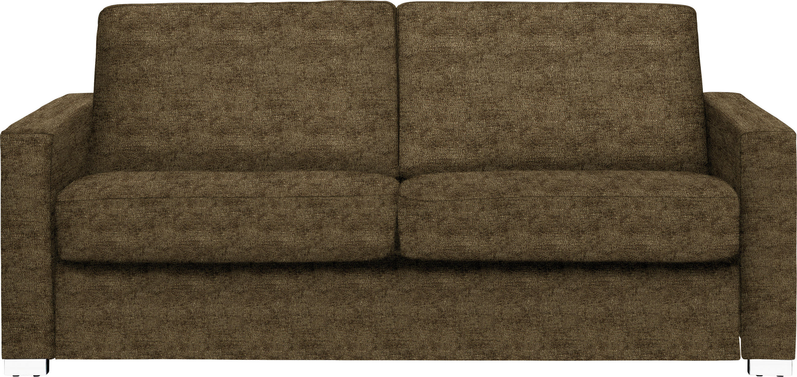 SCHLAFSOFA Webstoff Hellgrün  - Chromfarben/Hellgrün, KONVENTIONELL, Textil/Metall (188/86/97cm) - Novel