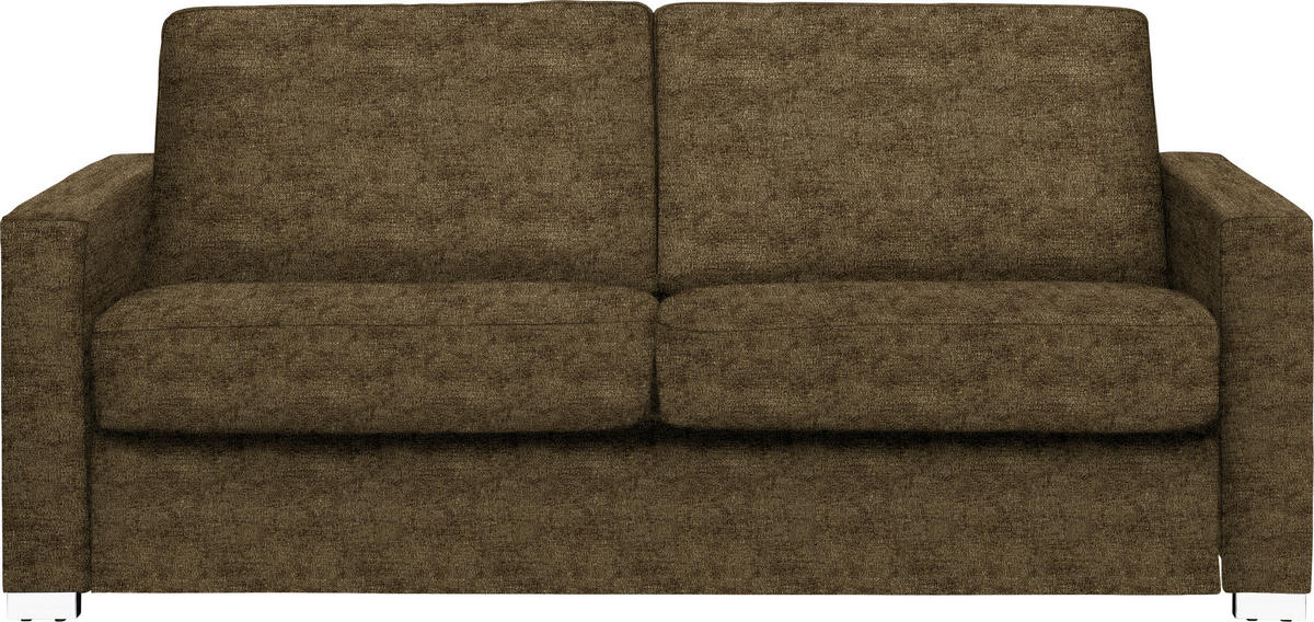 SCHLAFSOFA Webstoff Hellgrün ,[ ]}Stoffauswahl, Schlafen auf Sitzhöhe, Rücken echt  - Chromfarben/Hellgrün, Konventionell, Textil/Metall (188/86/97cm) - Novel