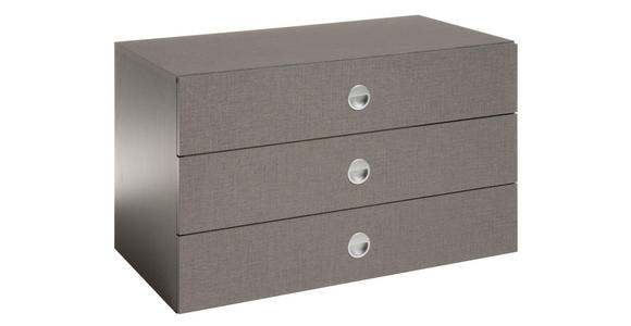 SCHUBKASTENEINSATZ  - Grau, Holzwerkstoff (82,5/49/48,5cm) - Carryhome