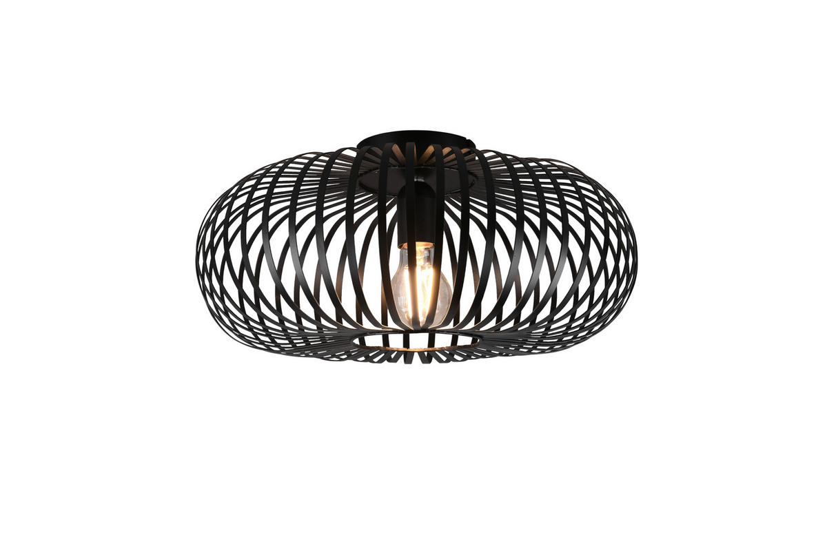 DECKENLEUCHTE  40/17 cm    - Schwarz, Design, Metall (40/17cm) - Trio Leuchten