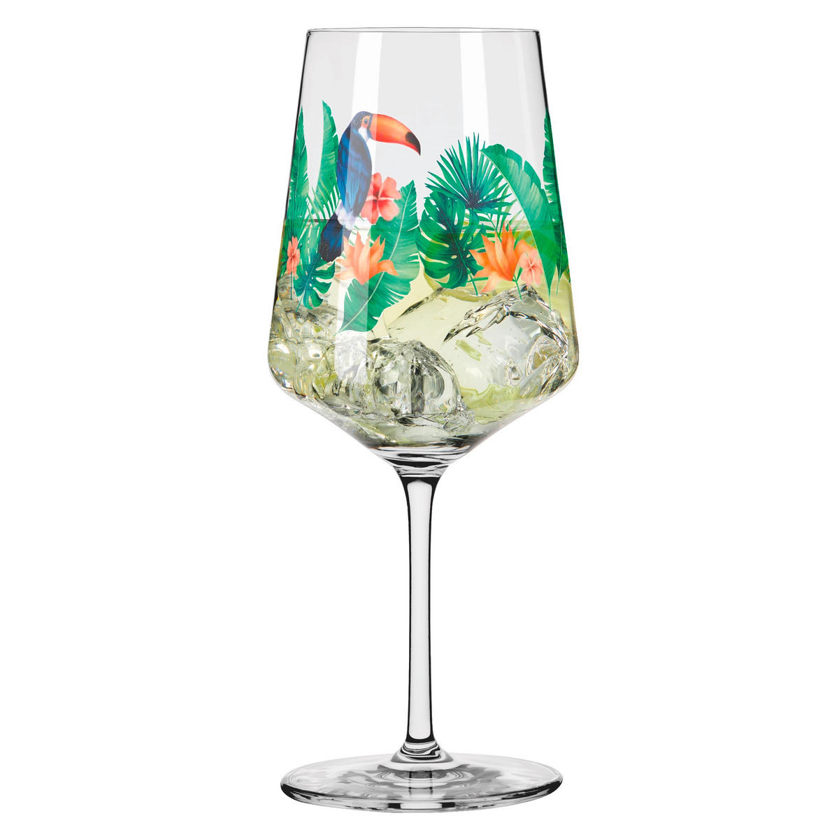 SPRITZERGLAS 544 ml  - Blau/Orange, LIFESTYLE, Glas (8,3/22,5/8,3cm) - Ritzenhoff