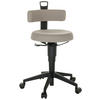 BÜROHOCKER 40/74-86/46 cm  - Schwarz/Grau, Basics, Kunststoff/Textil (40/74-86/46cm) - MID.YOU
