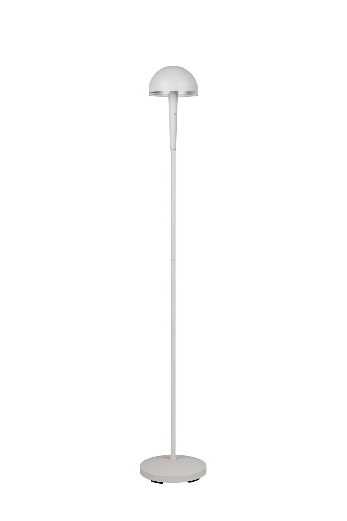 LED-STEHLEUCHTE - Transparent/Grau, Basics, Kunststoff/Metall (22/130,5cm)