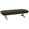 HOCKERBANK in Holz, Textil Graubraun  - Graubraun/Schwarz, Design, Holz/Textil (150/43/60cm) - Dieter Knoll