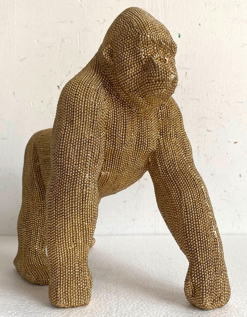 SCULPTURĂ - argintiu/auriu, Basics, plastic (29,5/16/28cm)