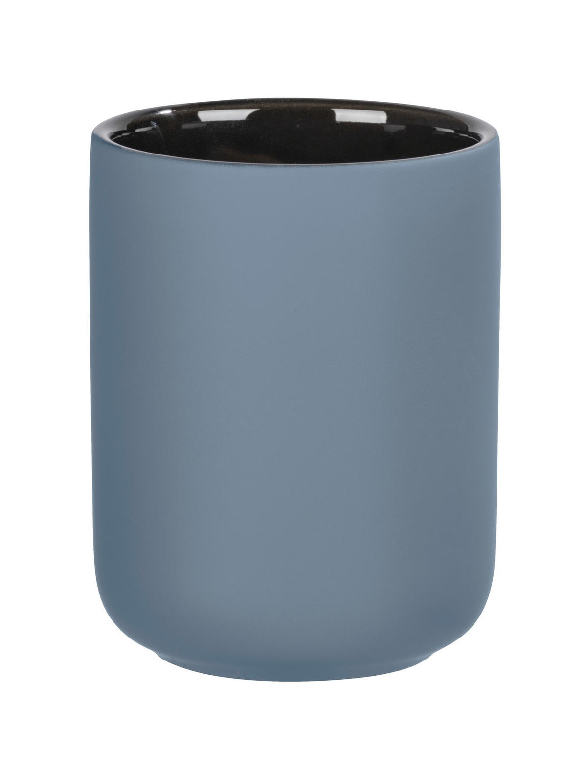 ZAHNPUTZBECHER Keramik  - Blau, Basics, Keramik (7,5/9,5/7,5cm) - Wenko