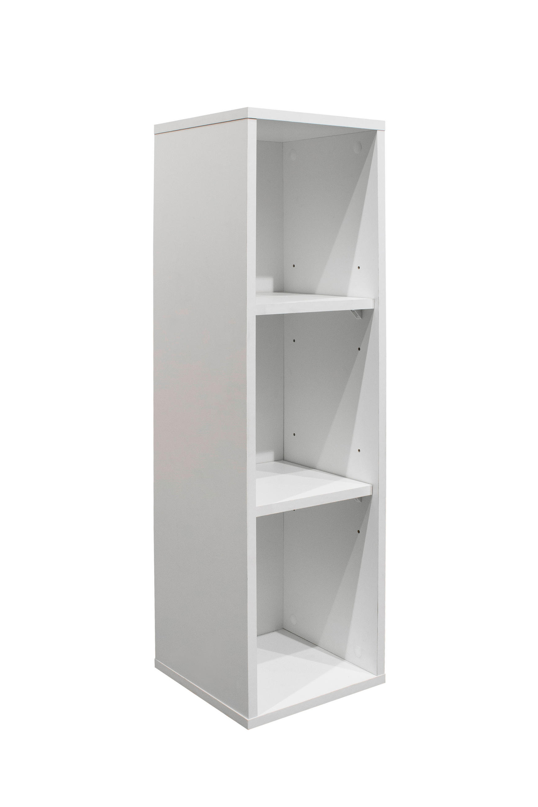 UNTERSTELLREGAL - Schwarz/Weiß, Basics, Holzwerkstoff/Kunststoff (25/89/25cm)