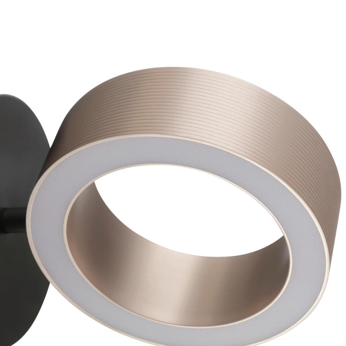 LED-WANDLEUCHTE - Schwarz/Braun, Design, Kunststoff/Metall (11/20/15cm) - Brilliant