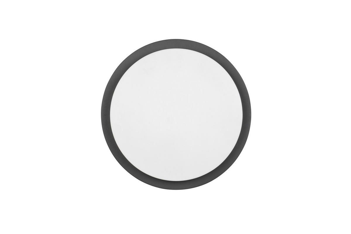 AUßENDECKENLEUCHTE 30/5,7 cm   - Anthrazit/Weiß, Basics, Kunststoff/Metall (30/5,7cm)