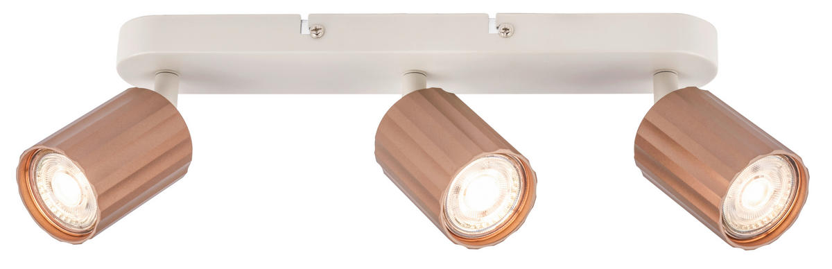 STRAHLER 32,5/8,5/8,5 cm   - Hellgrau/Cappuccino, Design, Kunststoff/Metall (32,5/8,5/8,5cm) - Briloner