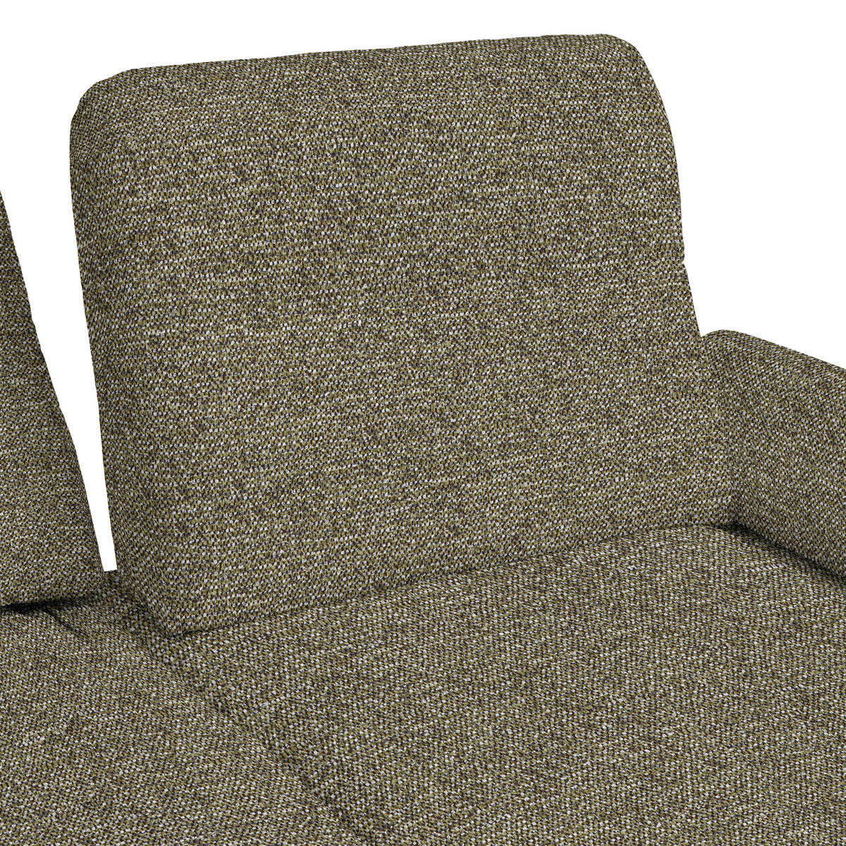 ECKSOFA in Chenille, Flachgewebe Grün  165/318 cm  - Schwarz/Grün, Design, Textil/Metall (165/318cm) - Xora