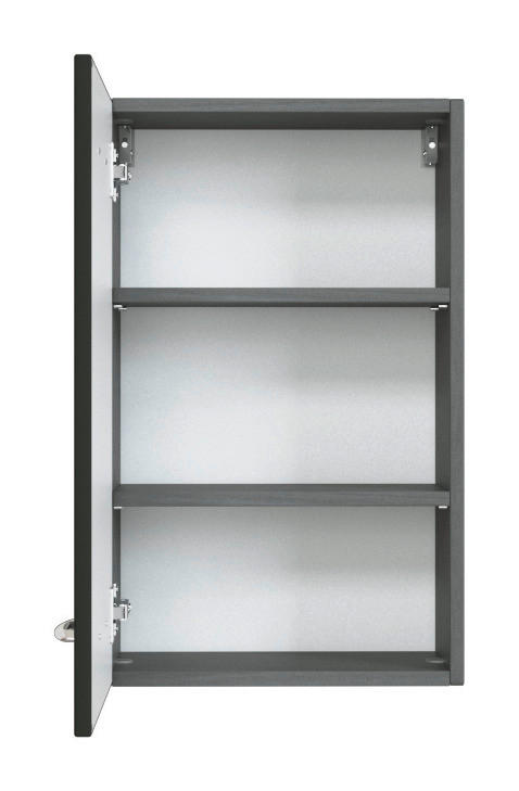HÄNGESCHRANK 40/64/20 cm  - Chromfarben/Graphitfarben, KONVENTIONELL, Holzwerkstoff/Metall (40/64/20cm) - Xora