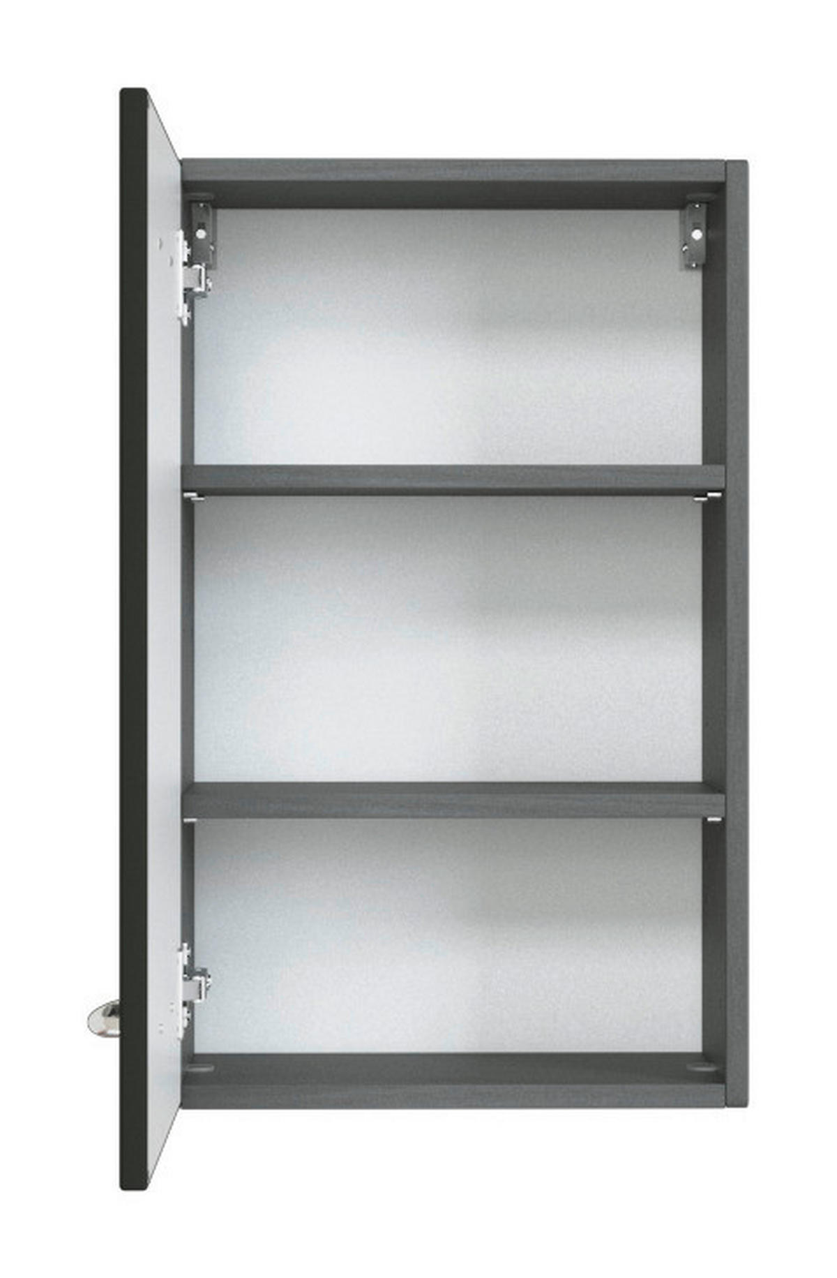 HÄNGESCHRANK 40/64/20 cm  - Chromfarben/Graphitfarben, KONVENTIONELL, Holzwerkstoff/Metall (40/64/20cm) - Xora