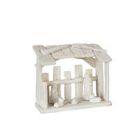 WEIHNACHTSKRIPPE - Weiß, Basics, Holz/Keramik (25/12/22cm) - X-Mas