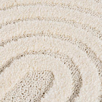 FLACHWEBETEPPICH  Wohnzimmer 160 cm ART Creme rund  - Creme, Design, Kunststoff/Textil (160cm) - Ayyildiz 