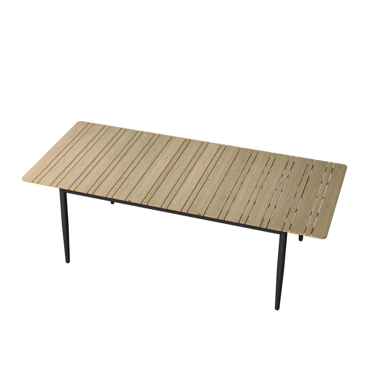GARTENTISCH 180-235/100/76 cm  - Anthrazit/Beige, MODERN, Kunststoff/Metall (180-235/100/76cm) - Ambia Garden