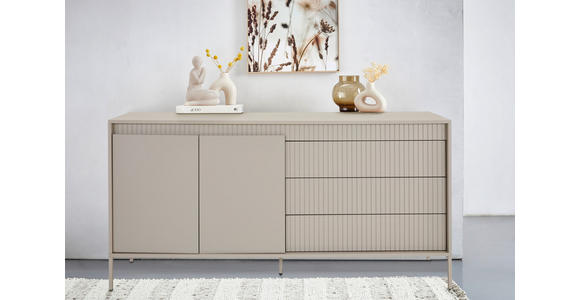 SIDEBOARD  in 160/77/40 cm  - Kaschmir, Design, Holzwerkstoff/Metall (160/77/40cm) - Xora