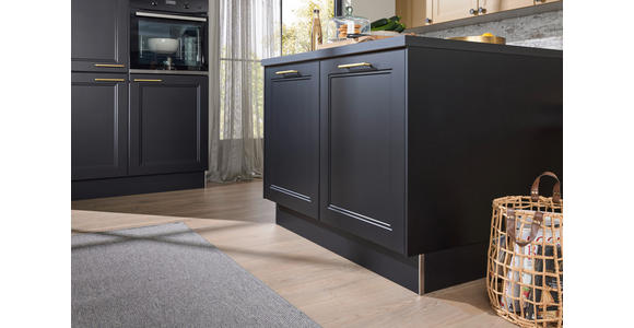 EINBAUKÜCHE - Schwarz, Design, Holzwerkstoff - Dieter Knoll