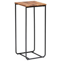 STOJAN NA KVĚTINY, hnědá, černá - černá/hnědá, Trend, kov/kompozitní dřevo (30/30/70cm) - Carryhome