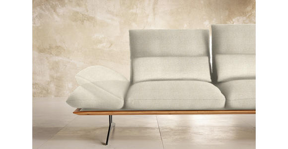 ECKSOFA in Flachgewebe Beige 314/159 cm - Beige/Schwarz, Design, Holz/Textil (314/159cm) - Dieter Knoll
