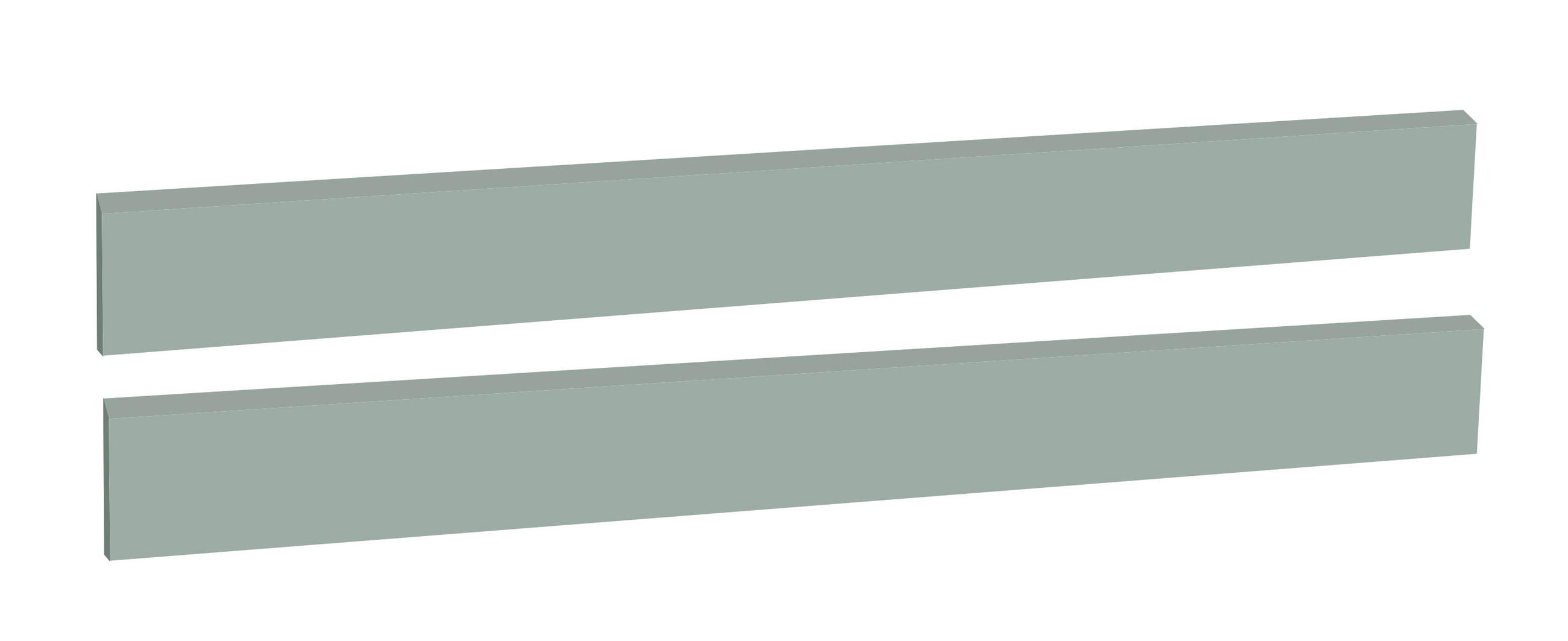 FELSZERELHETŐ OLDALLAPOK MIA  - zöld, Basics, faalapú anyag (139/16/2cm) - Jimmylee