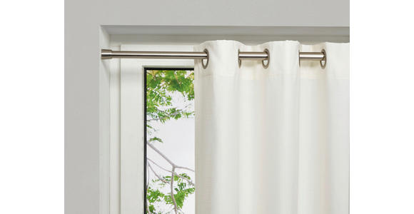 KLEMMSTANGE  - Grau Hochglanz, Design, Metall (65-100cm) - Homeware