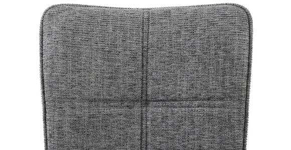 ARMLEHNSTUHL  Wippfunktion, Sitzfläche 360° drehbar, inklusive Armlehnen Webstoff  Grau, Schwarz  - Schwarz/Grau, Design, Textil/Metall (66/90,5/66cm) - Carryhome