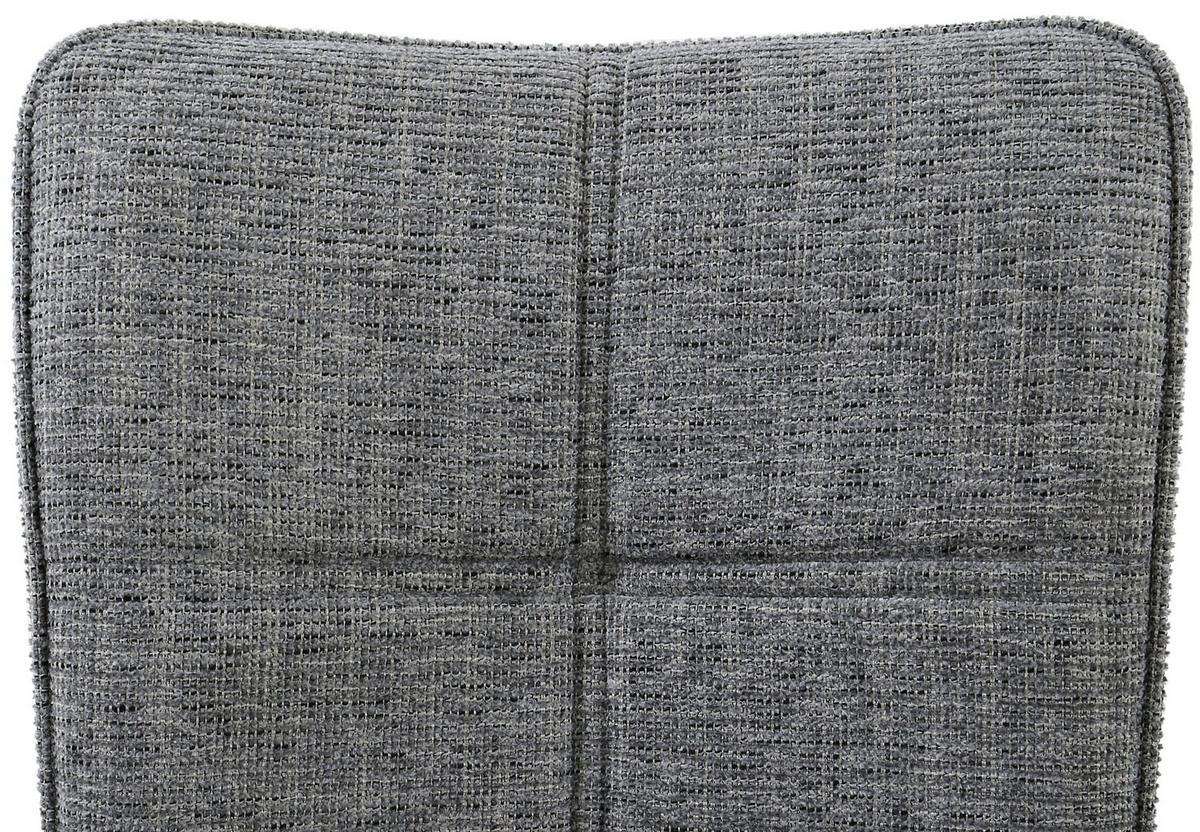 ARMLEHNSTUHL  in Eisen Webstoff  - Schwarz/Grau, Design, Textil/Metall (66/90,5/66cm) - Carryhome