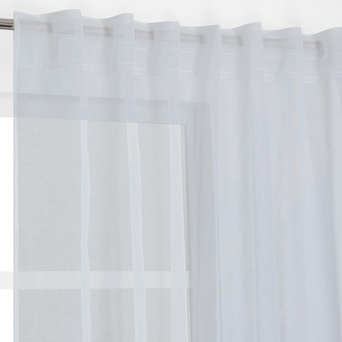 FERTIGVORHANG  transparent   140/280 cm  - Weiß, Basics, Textil (140/280cm)