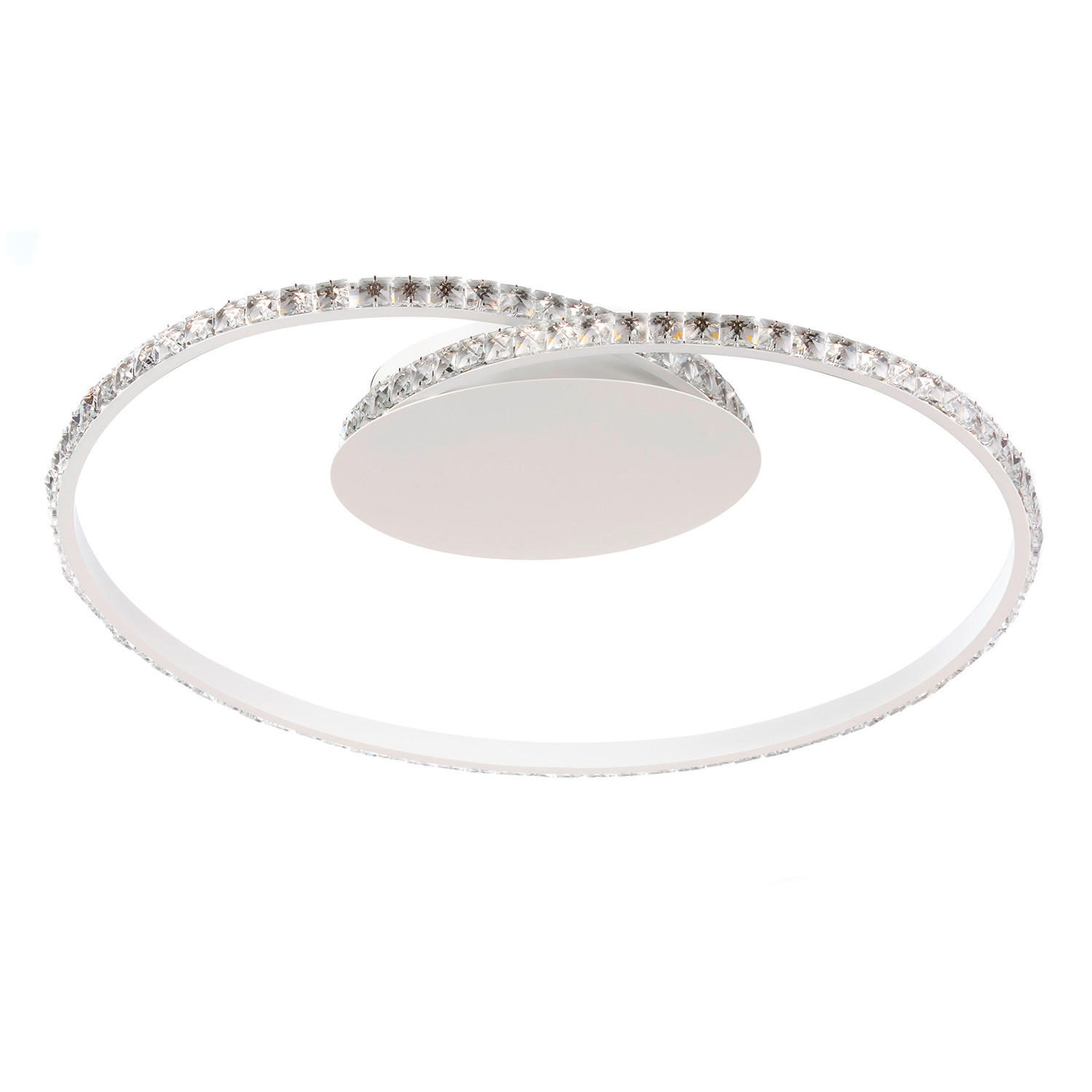 LED-DECKENLEUCHTE 50/10/43 cm   - Weiß, Design, Metall (50/10/43cm)