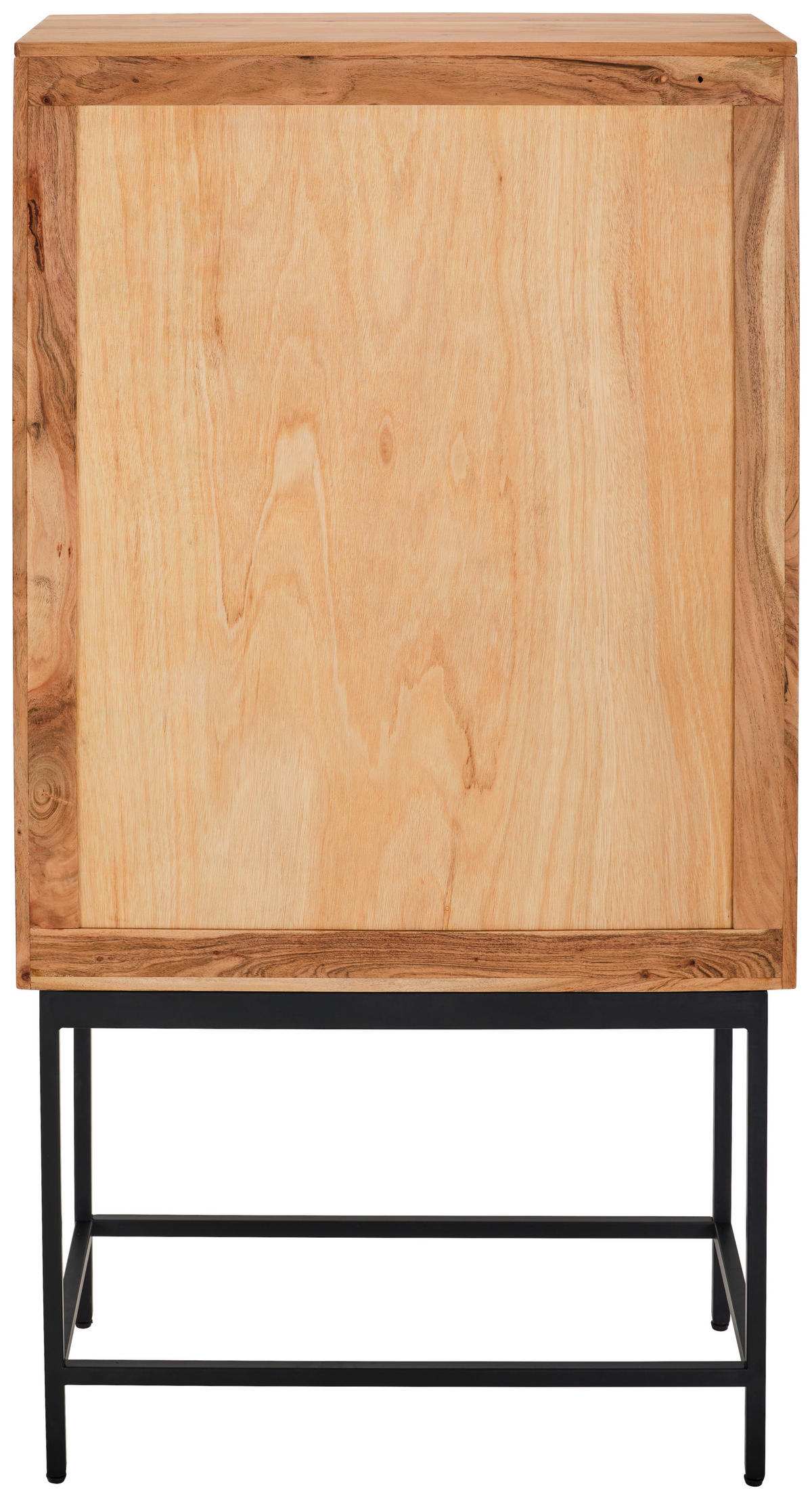 HIGHBOARD  80/150/40 cm  - Schwarz/Akaziefarben, KONVENTIONELL, Holz/Metall (80/150/40cm) - Livetastic