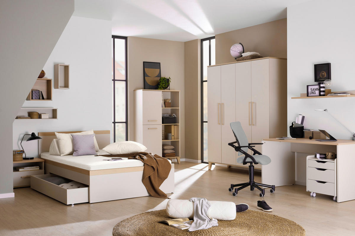 BETTKASTEN Beige, Kaschmir  - Kaschmir/Beige, Design, Holzwerkstoff (150/20/95cm) - Paidi