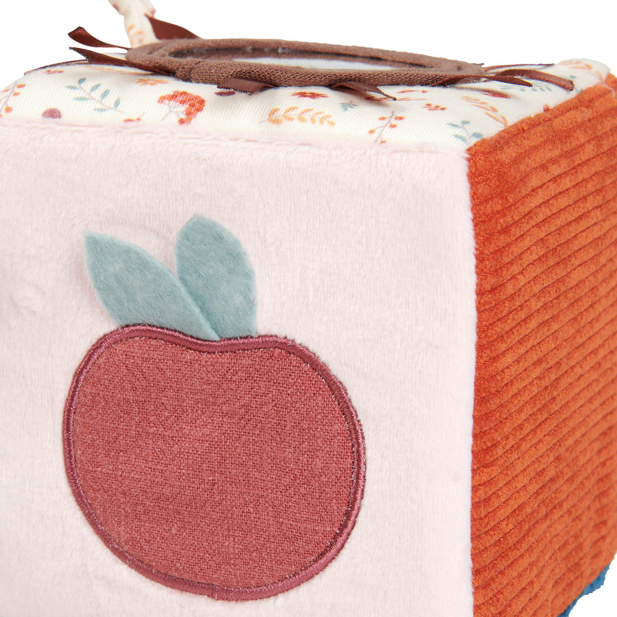 HRACIA KOCKA - pink/červenohnedá, Trend, textil/plast (11/11/11cm) - Patinio