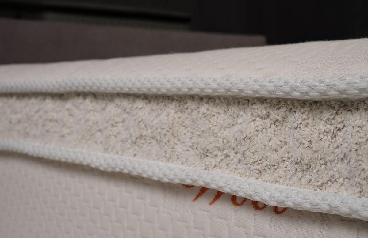 MATRAC 90/200 cm  - narancs/fehér, Modern, textil (90/200cm) - Novel