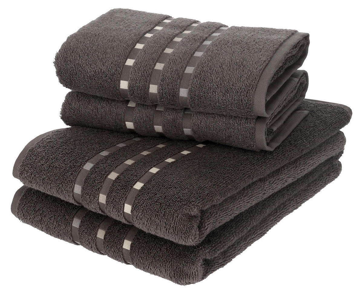 PEŠKIR ZA RUKE QUATTRO  siva 100/50 cm  - siva, Osnovno, tekstil (100/50cm) - Esposa