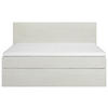 BOXSPRINGBETT 180/200 cm  in Weiß  - Schwarz/Weiß, KONVENTIONELL, Holz/Textil (180/200cm) - Carryhome