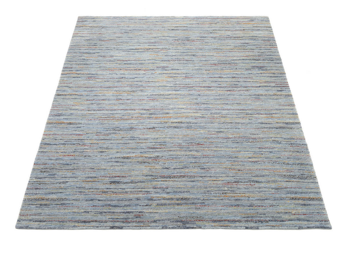 WOLLTEPPICH 170/240 cm Grau, Silberfarben  - Silberfarben/Grau, Natur, Textil (170/240cm) - Cazaris