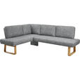 ECKBANK 174/265 cm  in Grau, Eichefarben  - Eichefarben/Grau, Design, Holz/Textil (174/265cm) - Dieter Knoll