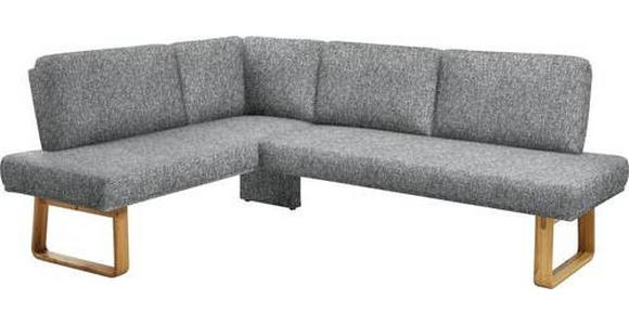 ECKBANK 174/265 cm in Grau, Eichefarben - Eichefarben/Grau, Design, Holz/Textil (174/265cm) - Dieter Knoll