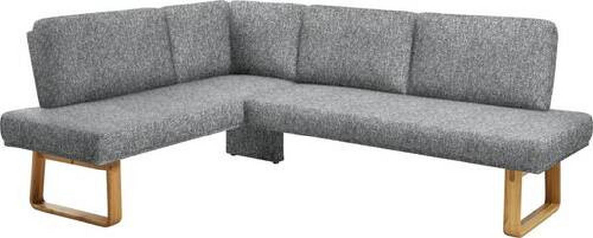 ECKBANK 174/265 cm  in Grau, Eichefarben  - Eichefarben/Grau, Design, Holz/Textil (174/265cm) - Dieter Knoll