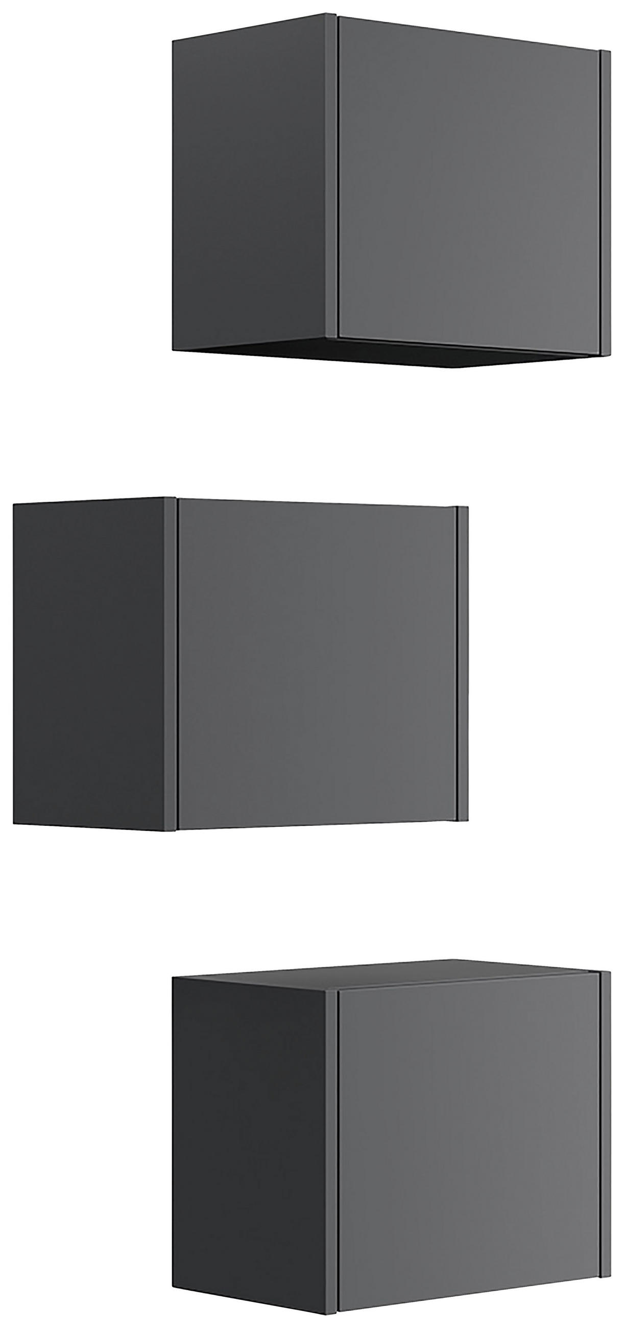 HÄNGESCHRANK - Graphitfarben, MODERN, Holzwerkstoff - MID.YOU