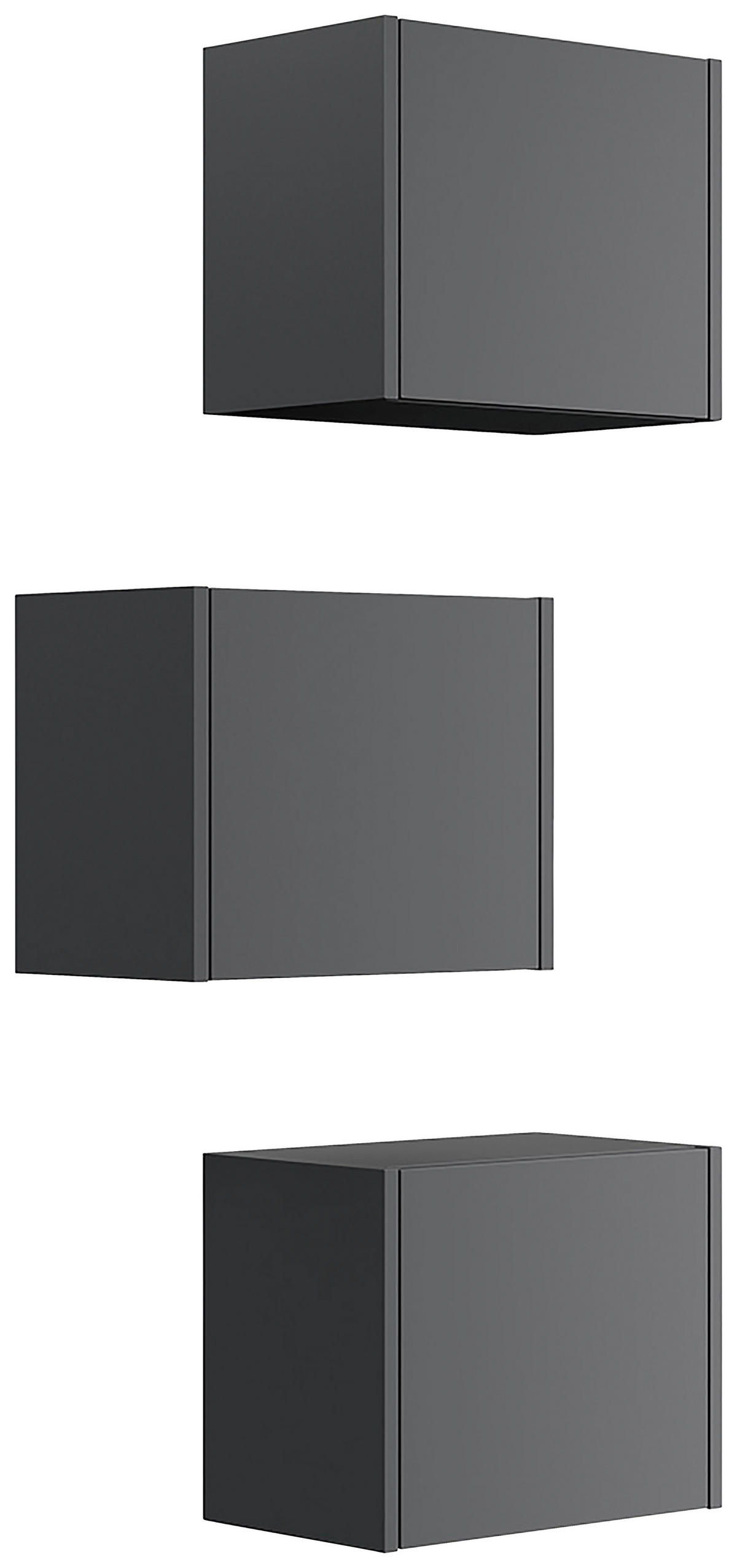 HÄNGESCHRANK  - Graphitfarben, MODERN, Holzwerkstoff - MID.YOU
