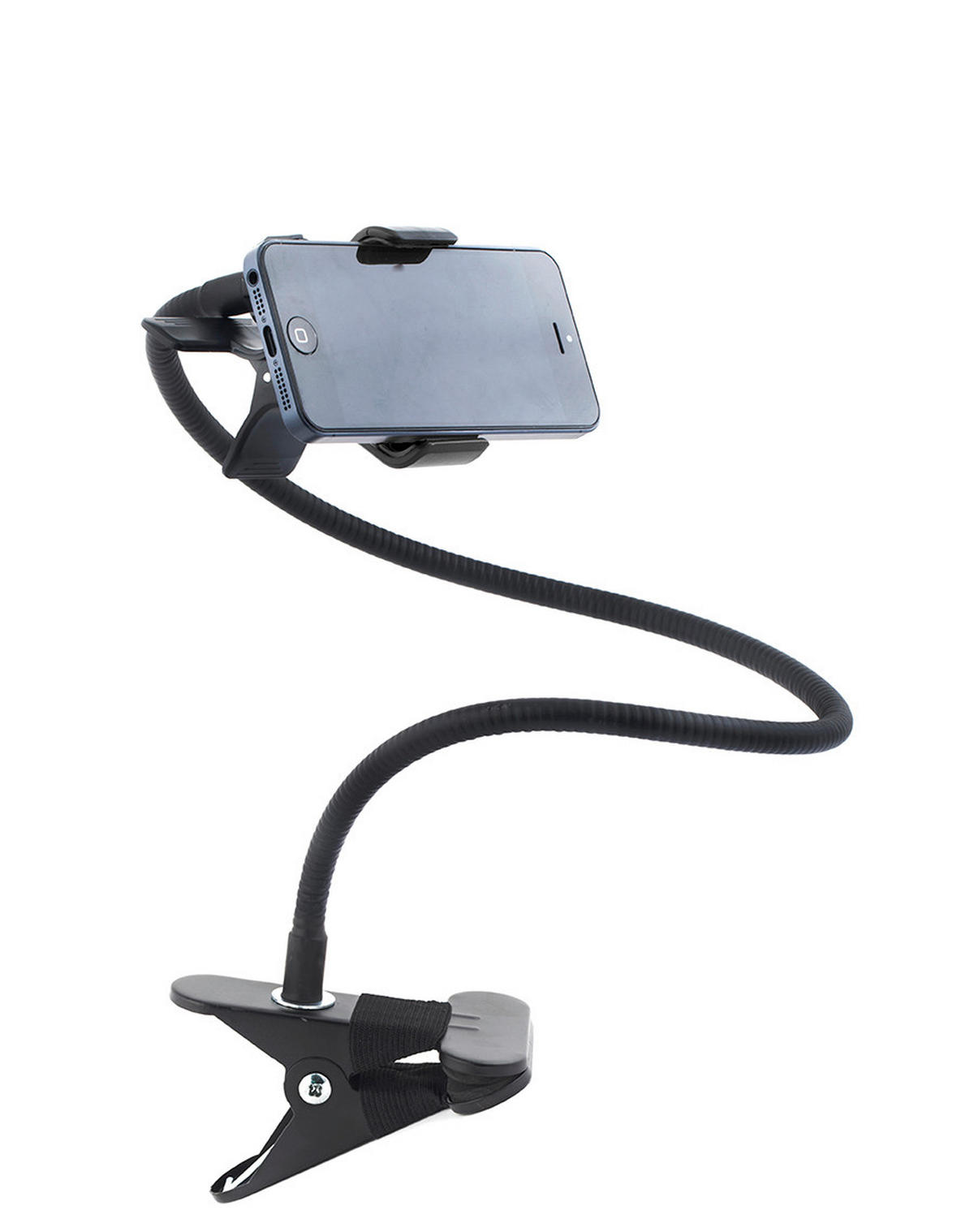 DRŽAČ ZA MOBILNI TELEFON - crna, Konvencionalno, metal/plastika (80/11,5/7,8cm) - Kikkerland